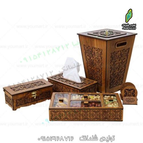 ست پذیرایی عید نوروز هدیه سال نو شکلات خوری سطل جادستمالی زیر لیوانی جاچاقو چنگال کد 755  (اقساطی)