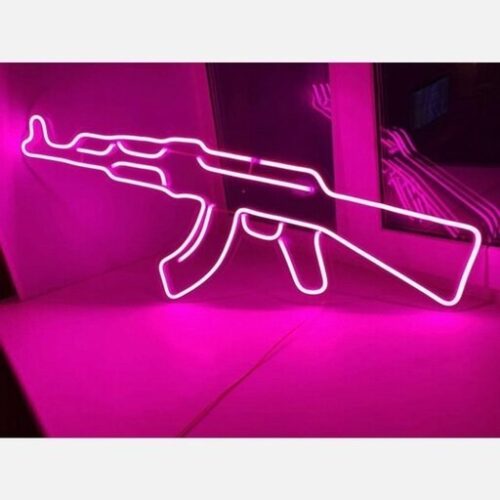 تابلو نئون فلکسی اسلحه یا تفنگ کد 16615 (اقساطی)