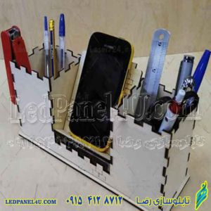 جامدادی جا موبایلی استند موبایل رومیزی مدل چوبی کد 402 -تابلو سازی رضا (پس کرایه)