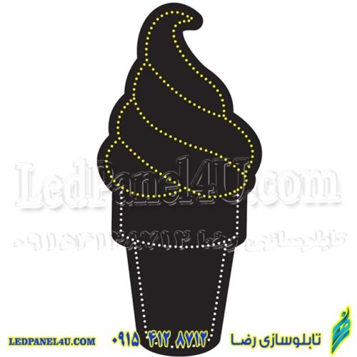 تابلو ال ای دی بستنی لیوانی کد 491 (اقساطی)