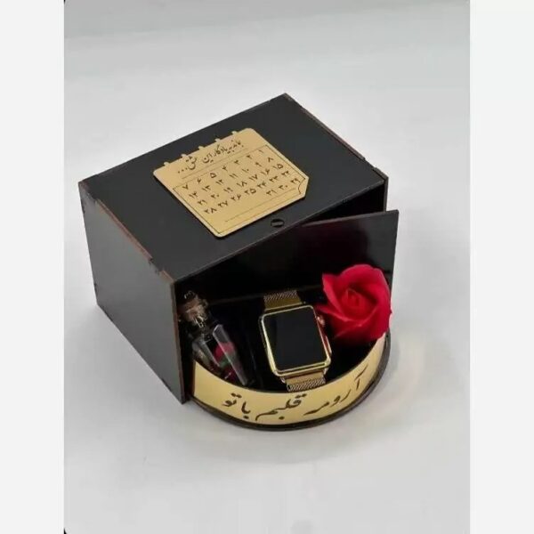 باکس جعبه چوبی هدیه یلدا نامزدی تولد سالگرد ازدواج  روز دانشجو کد 756-تابلو سازی رضا (سفارشی ساز) (پس کرایه) - Image 3