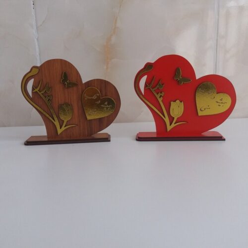 تابلو چوبی تندیس استند روز پدر و روزمادر کد 588  (اقساطی)