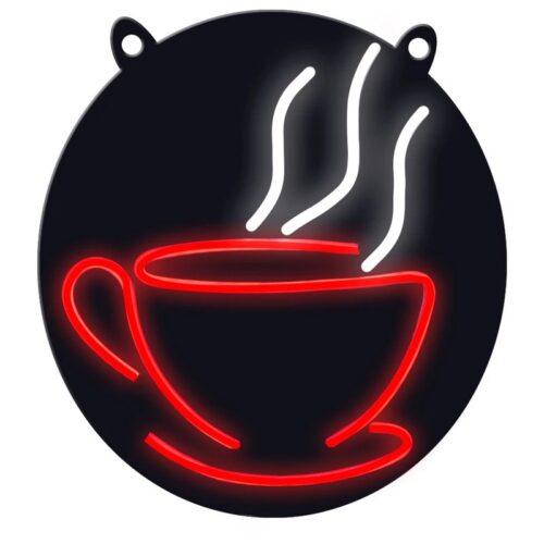 تابلو نئون فلکسی فنجان قهوه کد 17261 (اقساطی)