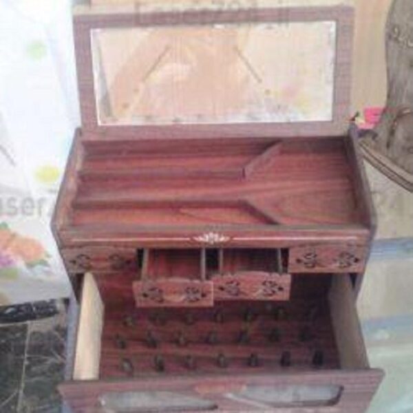 جعبه لوازم خیاطی طرح چوبی مدل کشویی کد 622 تابلو سازی رضا (پس کرایه) - Image 3