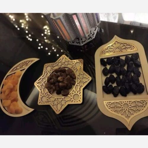 سینی یا ظرف خرما یا زولبیا بامیه ویژه ماه رمضان کد770 (تابلو سازی)(سفارشی ساز) (اقساطی)