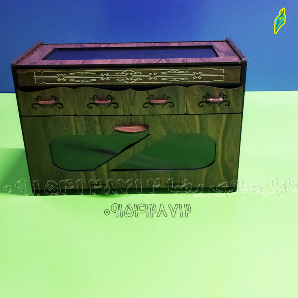 دانلود طرح آماده لیزر جعبه لوازم خیاطی طرح چوبی کد 2009 - Image 4