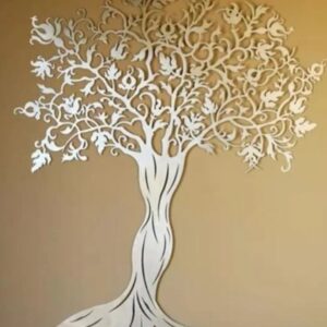 دانلود طرح آماده لیزر وکتور درخت یا تابلو درخت دیواری کد 2087